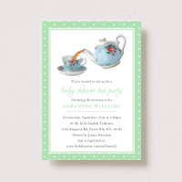 Elegant Teacups Baby Shower Tea Party