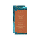 Elegant Teal Blue Gold Agate Rust Wedding