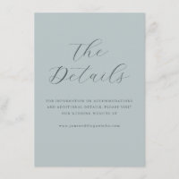 Elegant Teal Calligraphy Details