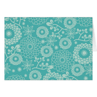 Elegant Teal Floral