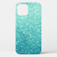 Elegant Teal Glitter