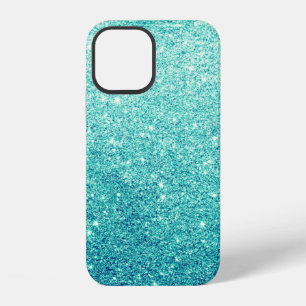 Elegant Teal Glitter iPhone 12 Case