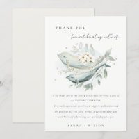 Elegant Teal Gold Underwater Floral Fish Wedding
