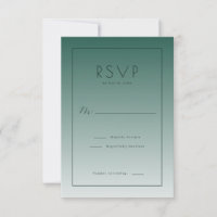 Elegant Teal Gradient RSVP