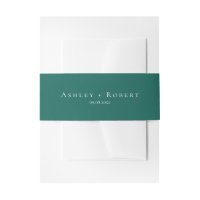Elegant Teal Green Modern Wedding