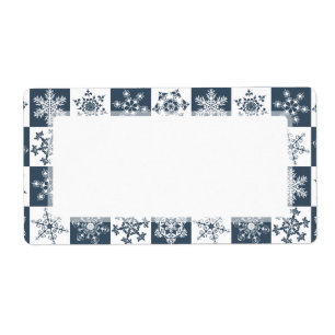 Elegant Teal Green Winter Holiday Snowflakes