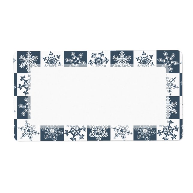 Elegant Teal Green Winter Holiday Snowflakes (Front)