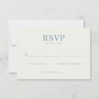 Elegant Teal RSVP Card