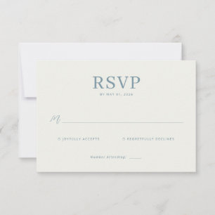 Elegant Teal RSVP Card