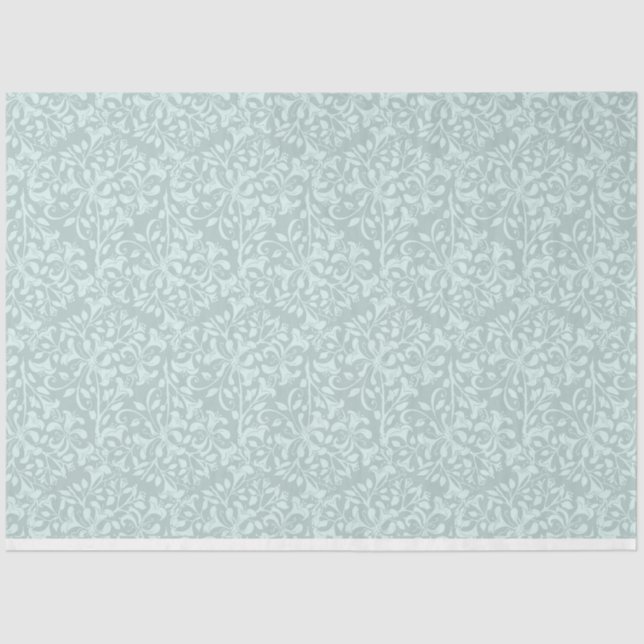 Elegant Teal Tissue Paper (Front)