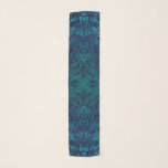 Elegant Teal Turquoise Black Gemstone Design Scarf<br><div class="desc">Teal Turquoise Black Abstract Design</div>