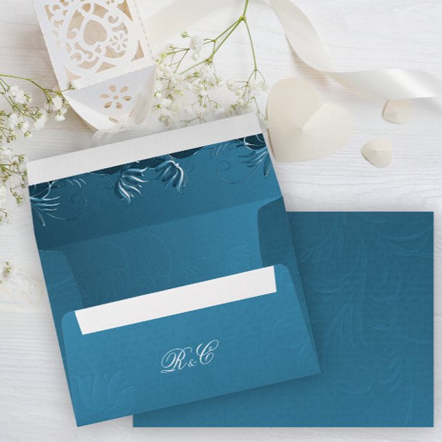 Elegant Teal Wedding Envelope (Creator Uploaded)
