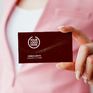 Elegant Template Business Card Social Media Icons