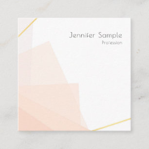 Elegant Template Modern Minimalist Professional Square Business Card