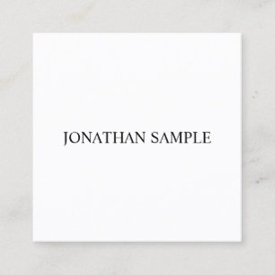 Elegant Template Modern Simple Professional Square Business Card