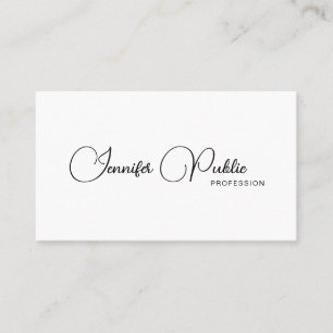 Elegant Template Typography Modern Minimalist Business Card