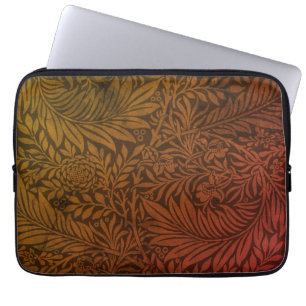 Elegant Terracotta Boho Botanical Pattern  Laptop Sleeve