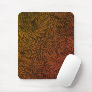 Elegant Terracotta Boho Botanical Pattern Mouse Pad
