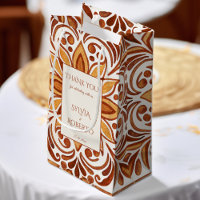 Elegant Terracotta Mexican Talavera wedding favour