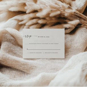 Elegant TEXAS RSVP Card -