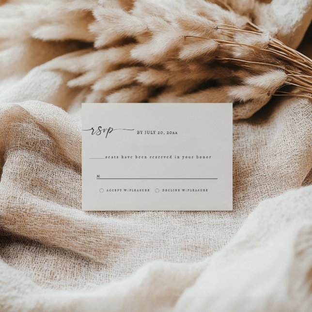 Elegant TEXAS RSVP Card -  (Creator Uploaded)