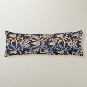 Elegant textile design featuring intricate floral body cushion