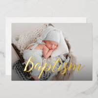 Elegant Thank you Baby Photo Baptism Script