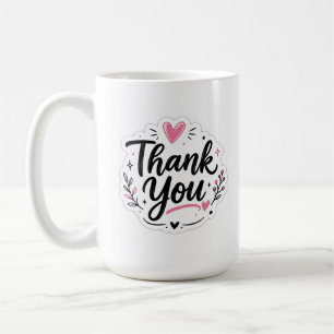 Elegant Thank You Beautiful Appreciation Gift Coffee Mug