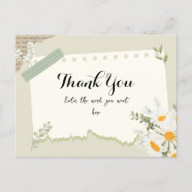Elegant thank you card