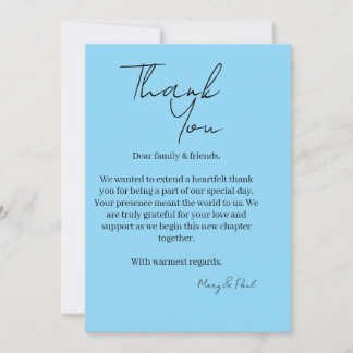 Elegant Thank You Card
