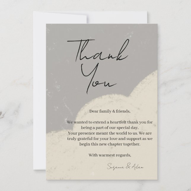 elegant thank you card (Front)