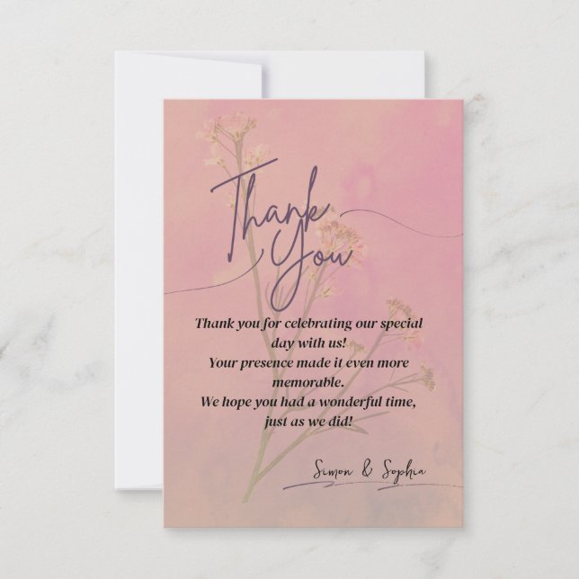 Elegant Thank You Card (Front)
