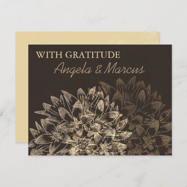 Elegant Thank You Card (Front/Back)