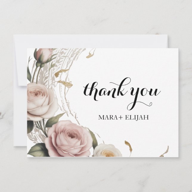 Elegant Thank You Card (Front)