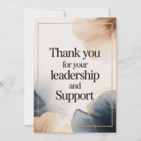 Elegant Thank You Card for Boss