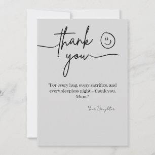 Elegant Thank You Card for Mum