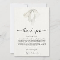Elegant Thank You Card for New Beginnings 