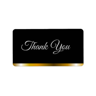 Elegant Thank you card Label