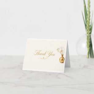 Elegant Thank You Card White Orchid Luxury