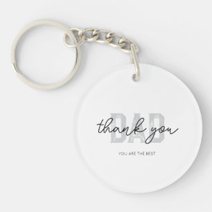 Elegant Thank You Dad Acrylic Keychain