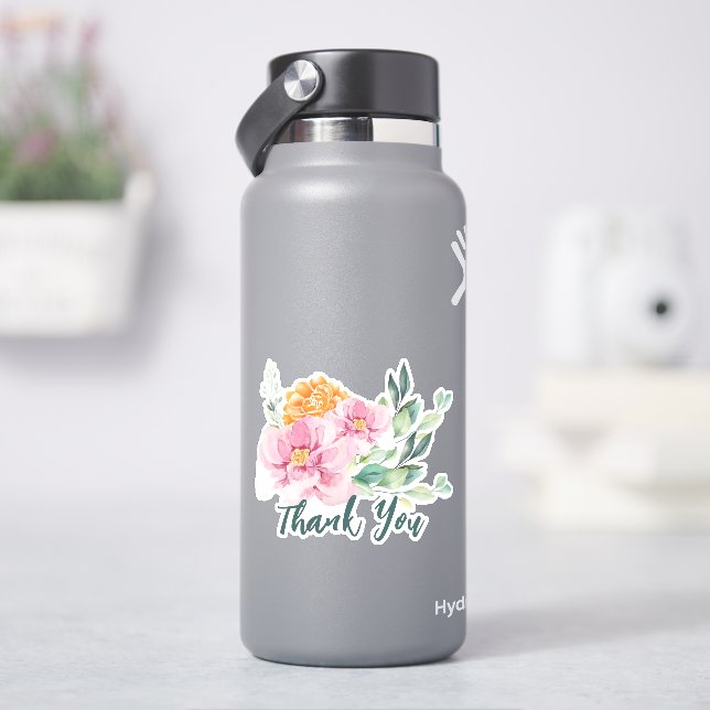 Elegant Thank You Flowers (HydroFlask)