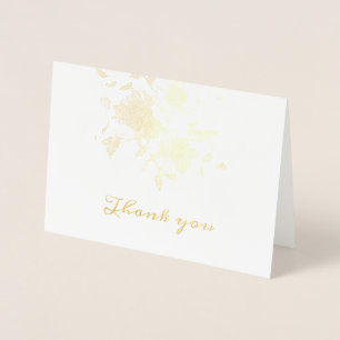 Elegant  Thank you Gold Foil Card