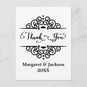 Elegant Thank You - Post Card