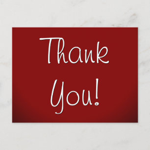 Elegant "Thank You!" Postcard