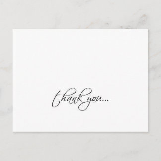 elegant thank you postcard (horizontal)