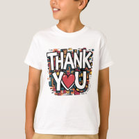Elegant 'Thank You' T shirt – Make a Big Impact