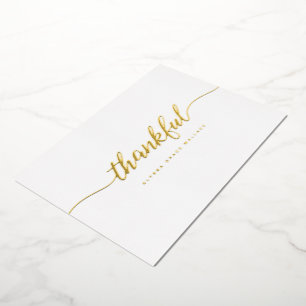 Elegant Thankful Script Personalized thank you 