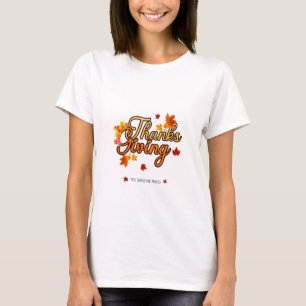 Elegant Thanksgiving foliage autumn fall T-Shirt