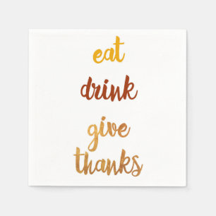 Elegant Thanksgiving Napkin