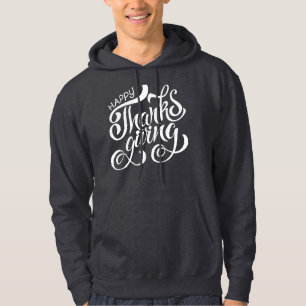 Elegant Thanksgiving Typography  Hoodie